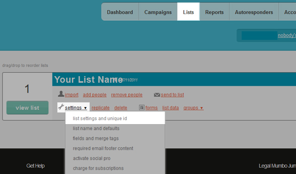 mailchimp for wordpress lists
