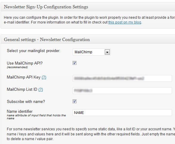 Newsletter-Sign-Up plugin