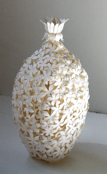 Sachin Tekade 3d paper models flower vase2
