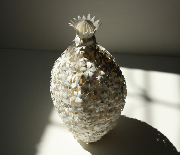 Sachin Tekade 3d paper models flower vase