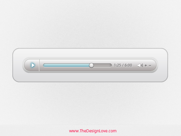 Simple Audio Player PSD