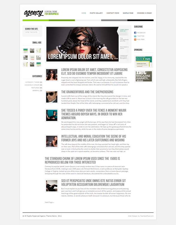 wp agency theme