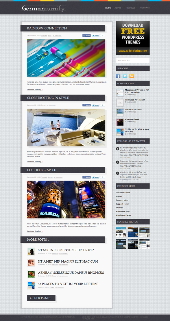 wp germaniumify theme