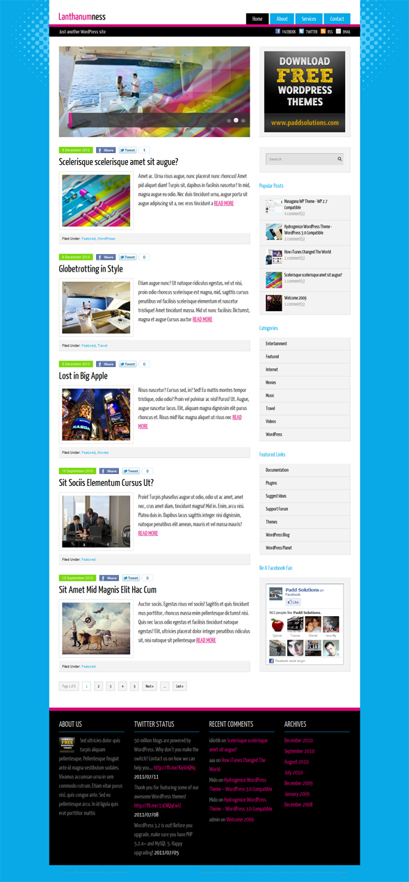 wp lanthanumness theme