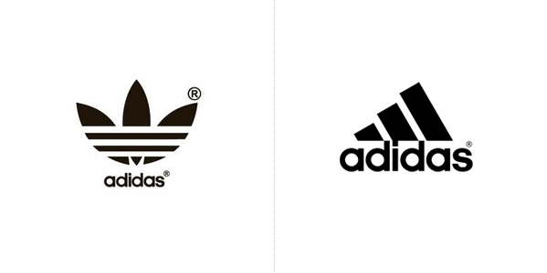 Adidas logo evolution