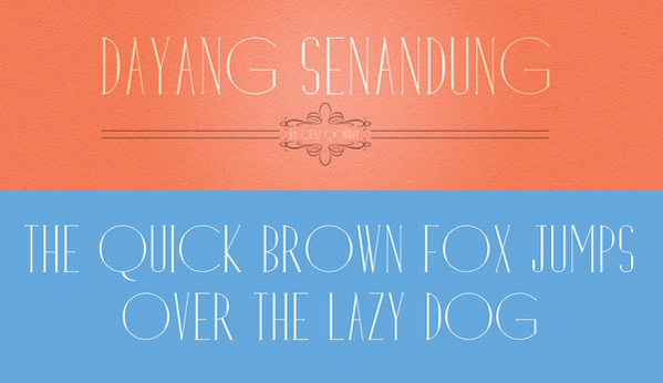 Cool Sleek Free Font Senandung