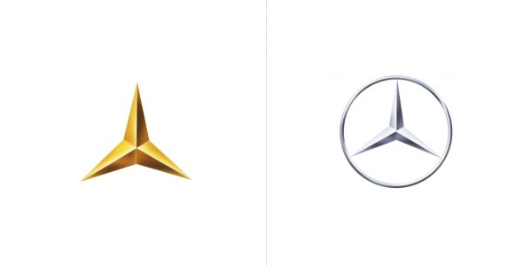 Mercedes logo evolution