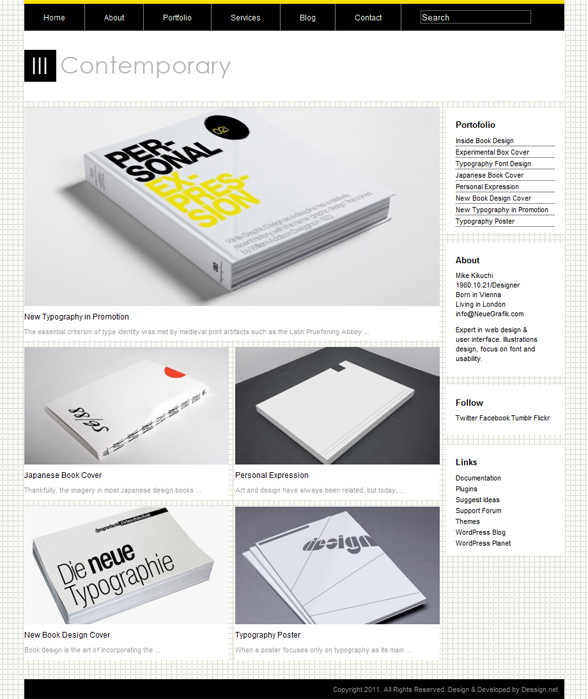 WP Contemporary Dessign theme