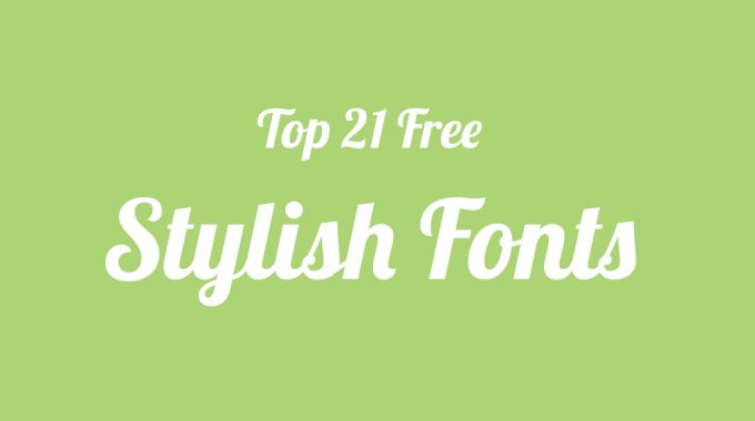 Top-Free-Stylish-Fonts