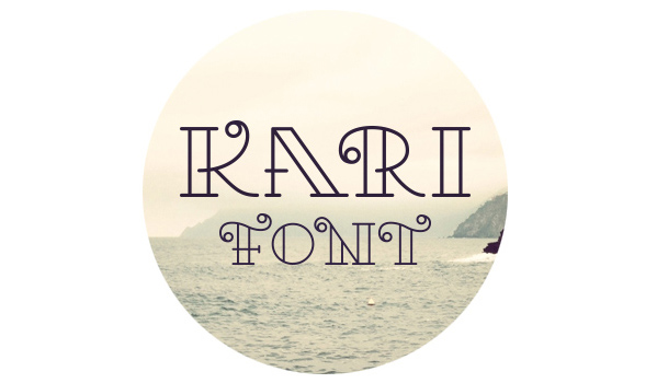 stylish font Kari