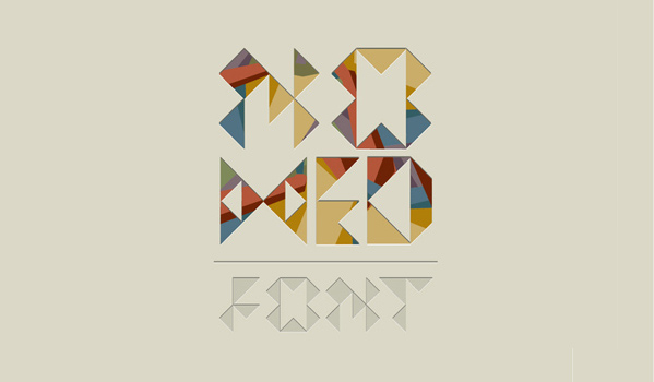 stylish font Nomed