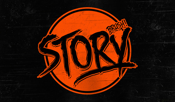 stylish font Story Brush