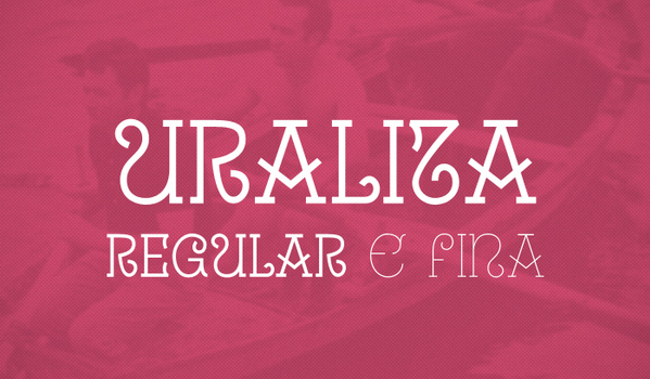 stylish font Uralita