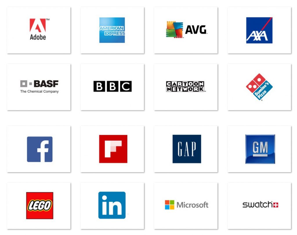 Famous Brands with Square Logos