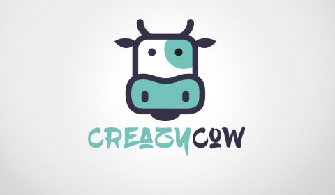 Free Vector Cow Logo for Dairy Farming Business