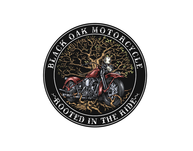 best-illustrative-logo-design-black-oak-motorcycle