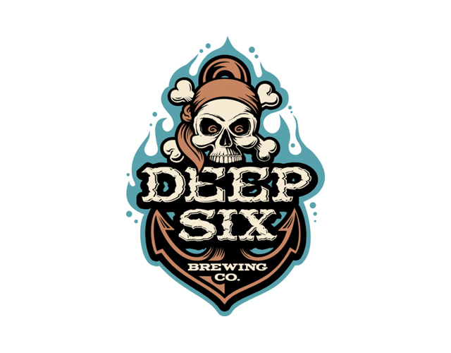 best-illustrative-logo-design-deep-six-brewery