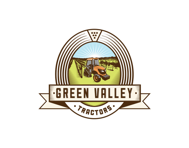 best-illustrative-logo-design-green-valley