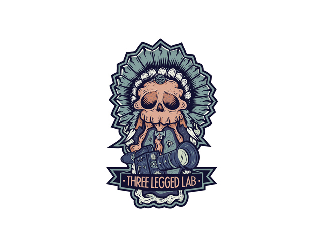 best-illustrative-logo-design-three-legged-lab