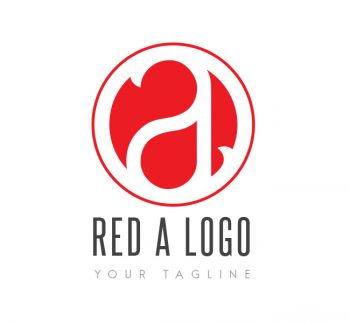 Red A Logo & Bcard Template