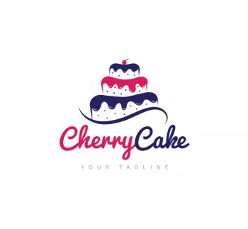 Cherry Cake Logo & Business Card Template