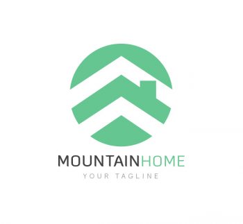 Mountain Homes Realty Logo & Business Card Template