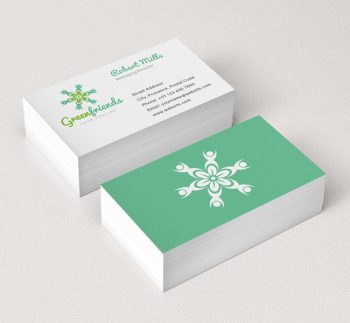 061-Green-aFriends-Logo-&-Business-Card-Template