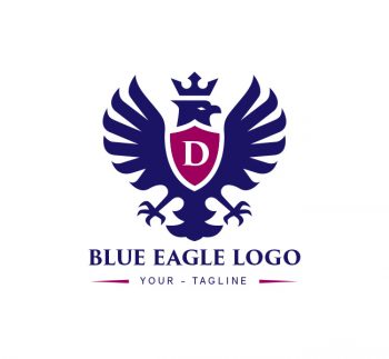 Blue Eagle Logo & Business Card Template
