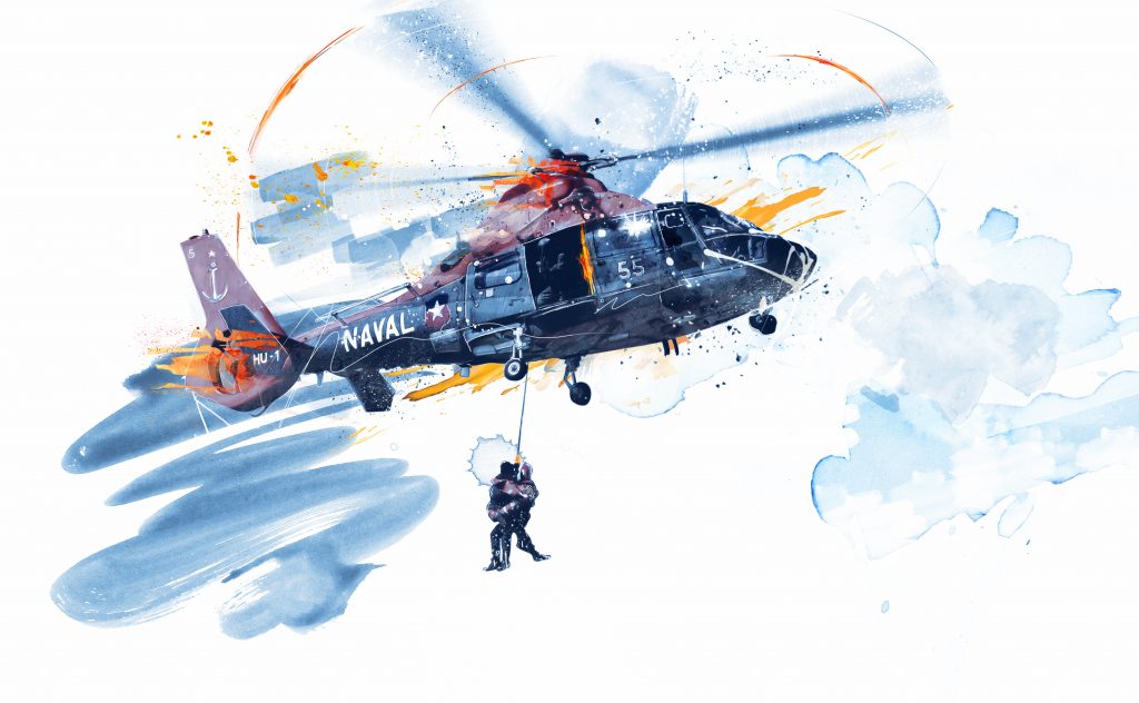 Adolfo Correa-Helicoptero