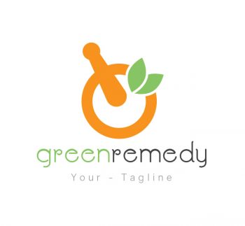 Green Remedy Logo & Business Card Template