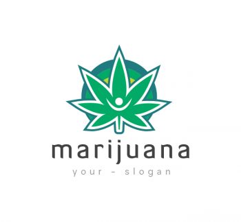 Marijuana Leaf Logo & Business Card Template