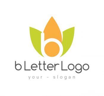 b Letter Logo & Business Card Template
