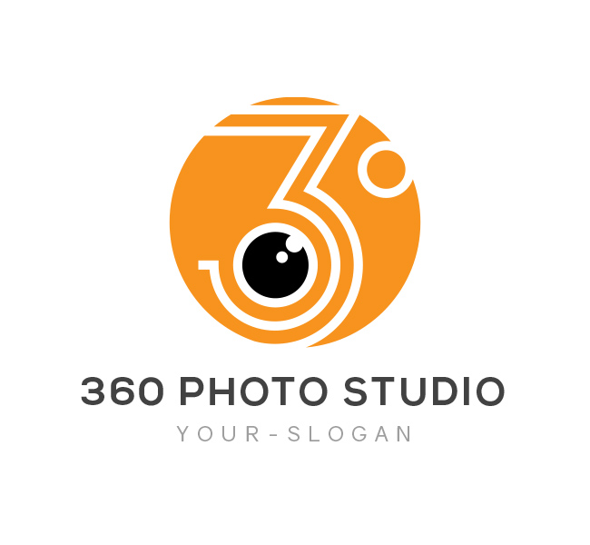 360-Photo-Studio-Logo-Template