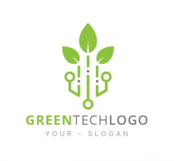 Green Tech Logo & Business Card Template