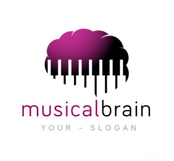 Music Brain Logo & Business Card Template