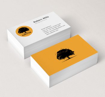Oak-Tree-silhouette-Business-Card-Mockup