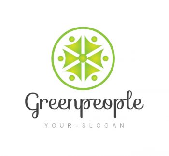 Green People Logo & Business Card Template