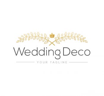Wedding Flower Deco Logo & Business Card Template