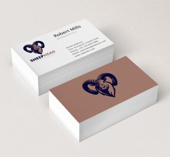 Sheep-Head-Business-Card-Mockup