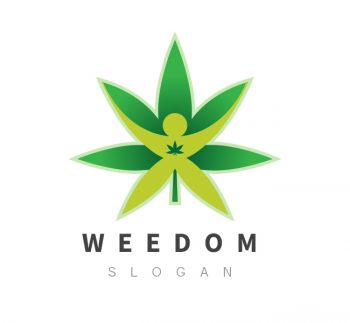Freedom Cannabis Logo & Business Card Template
