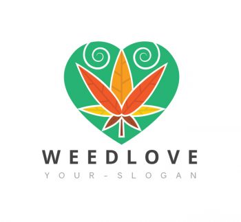 Weed Love Logo & Business Card Template
