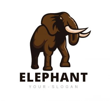 Charging Elephant Logo & Business Card Template