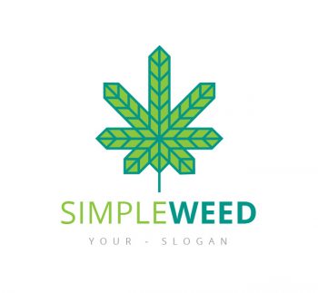 Minimal Cannabis Logo & Business Card Template