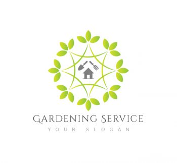 Gardening Service Logo & Business Card Template