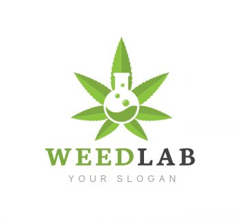 Weed Lab Logo & Business Card Template