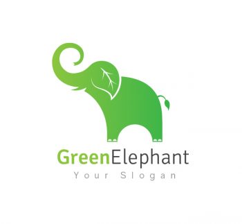 Green Elephant Logo & Business Card Template