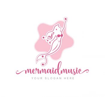 Musical Mermaid Logo & Business Card Template