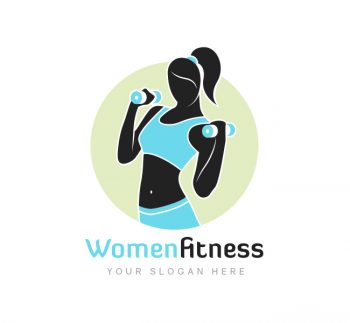 Women Fitness Logo & Business Card Template