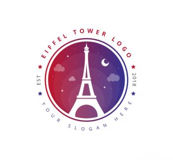 Eiffel Tower Logo & Business Card Template