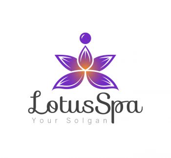 Lotus Spa Logo & Business Card Template